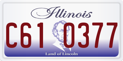 IL license plate C610377