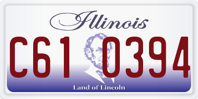 IL license plate C610394