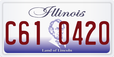 IL license plate C610420