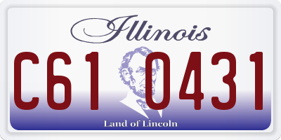IL license plate C610431