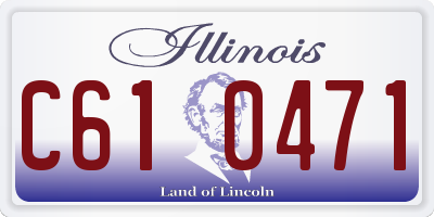 IL license plate C610471