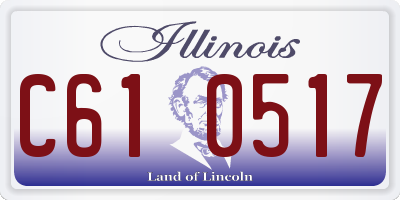 IL license plate C610517
