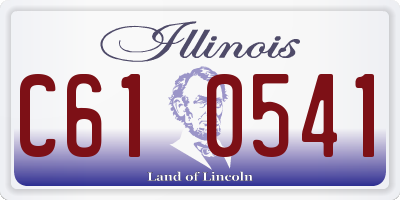 IL license plate C610541