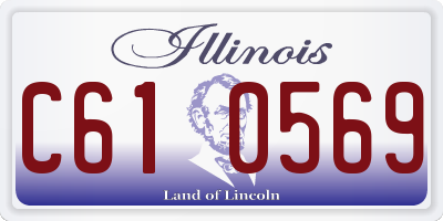 IL license plate C610569