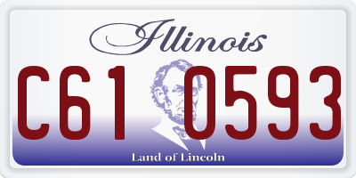 IL license plate C610593