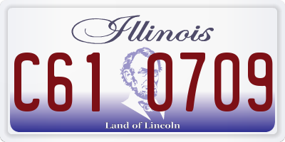 IL license plate C610709