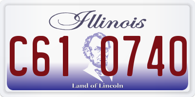 IL license plate C610740