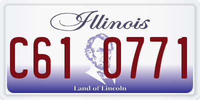 IL license plate C610771
