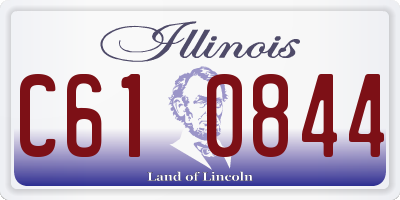 IL license plate C610844
