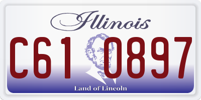IL license plate C610897