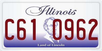 IL license plate C610962