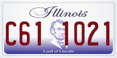 IL license plate C611021
