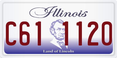 IL license plate C611120