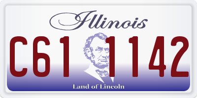 IL license plate C611142