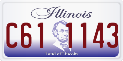IL license plate C611143
