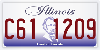IL license plate C611209