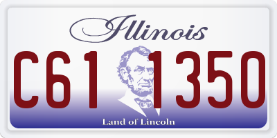 IL license plate C611350
