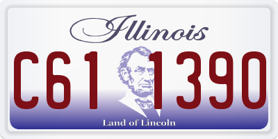 IL license plate C611390