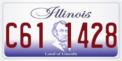 IL license plate C611428