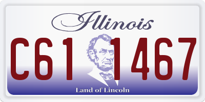 IL license plate C611467