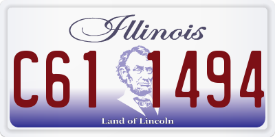 IL license plate C611494