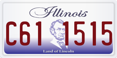 IL license plate C611515