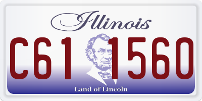 IL license plate C611560
