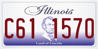 IL license plate C611570