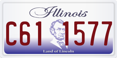 IL license plate C611577