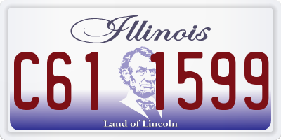 IL license plate C611599