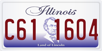 IL license plate C611604