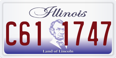 IL license plate C611747