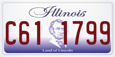 IL license plate C611799