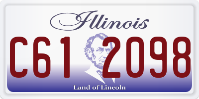 IL license plate C612098