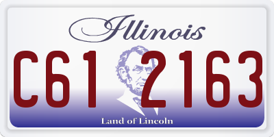 IL license plate C612163