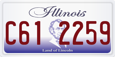 IL license plate C612259
