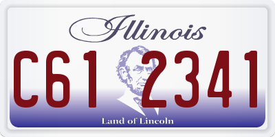 IL license plate C612341