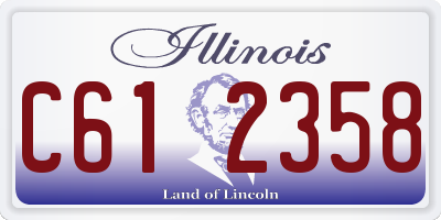 IL license plate C612358