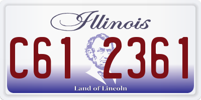 IL license plate C612361
