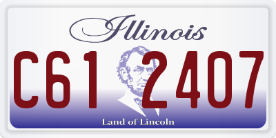 IL license plate C612407