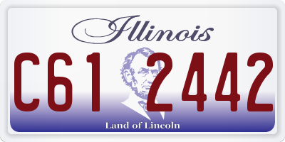 IL license plate C612442
