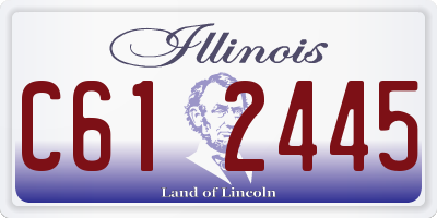 IL license plate C612445