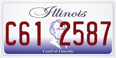 IL license plate C612587