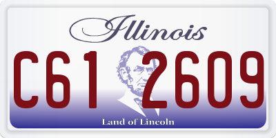 IL license plate C612609