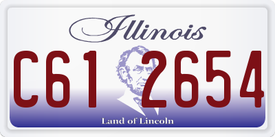 IL license plate C612654