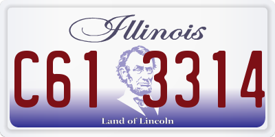 IL license plate C613314