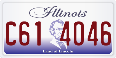 IL license plate C614046