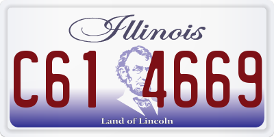 IL license plate C614669