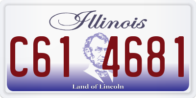 IL license plate C614681