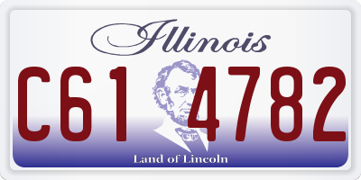 IL license plate C614782